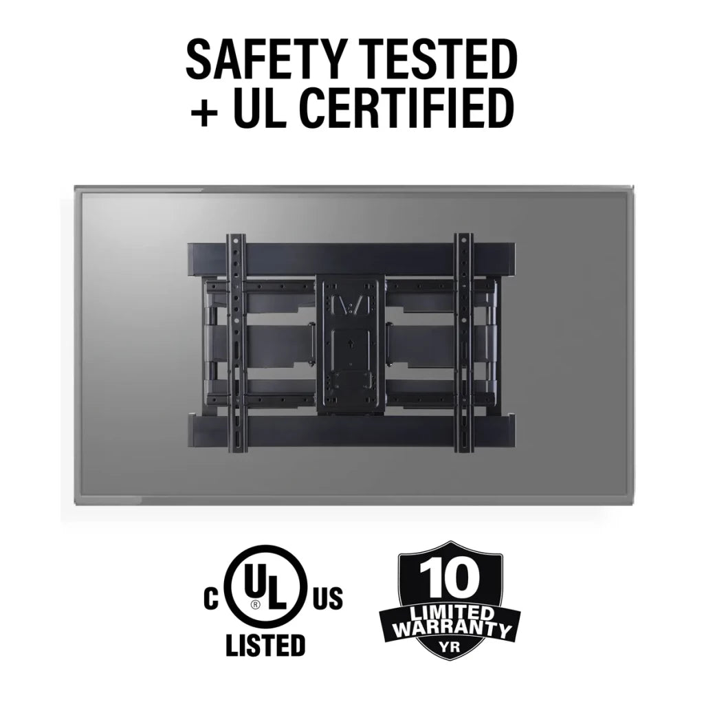 VLFS820 Super Slim Full-Motion TV Mount for Most 40"-90" TVs up to 125 lbs