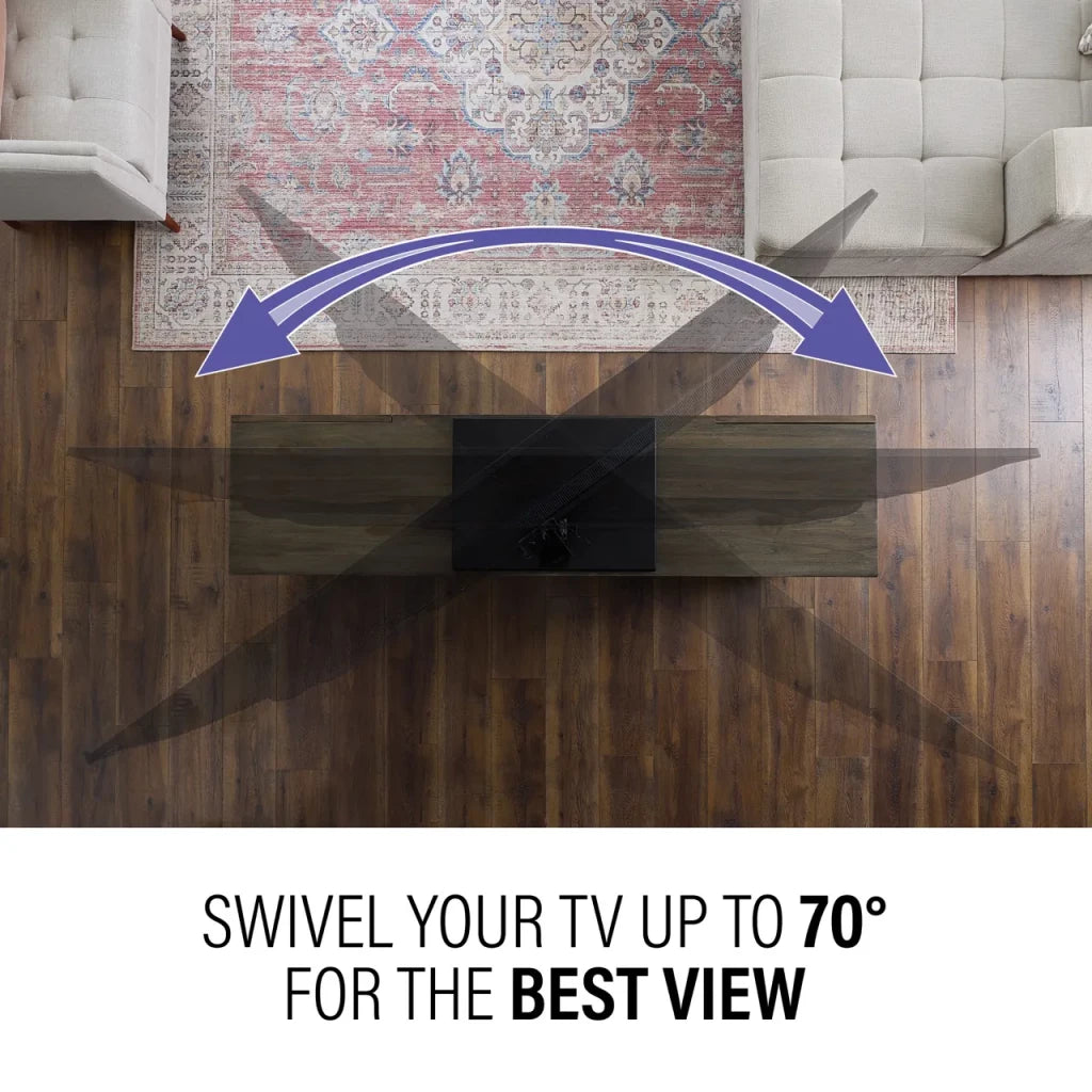 Sanus VSTV2B2 Swivel TV Stand for TVs 40-86"