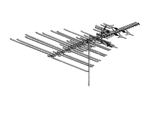 HD-8200U Deep Fringe Platinum HD Series TV Antenna VHF/UHF 33 VHF Elements 35 UHF Elements