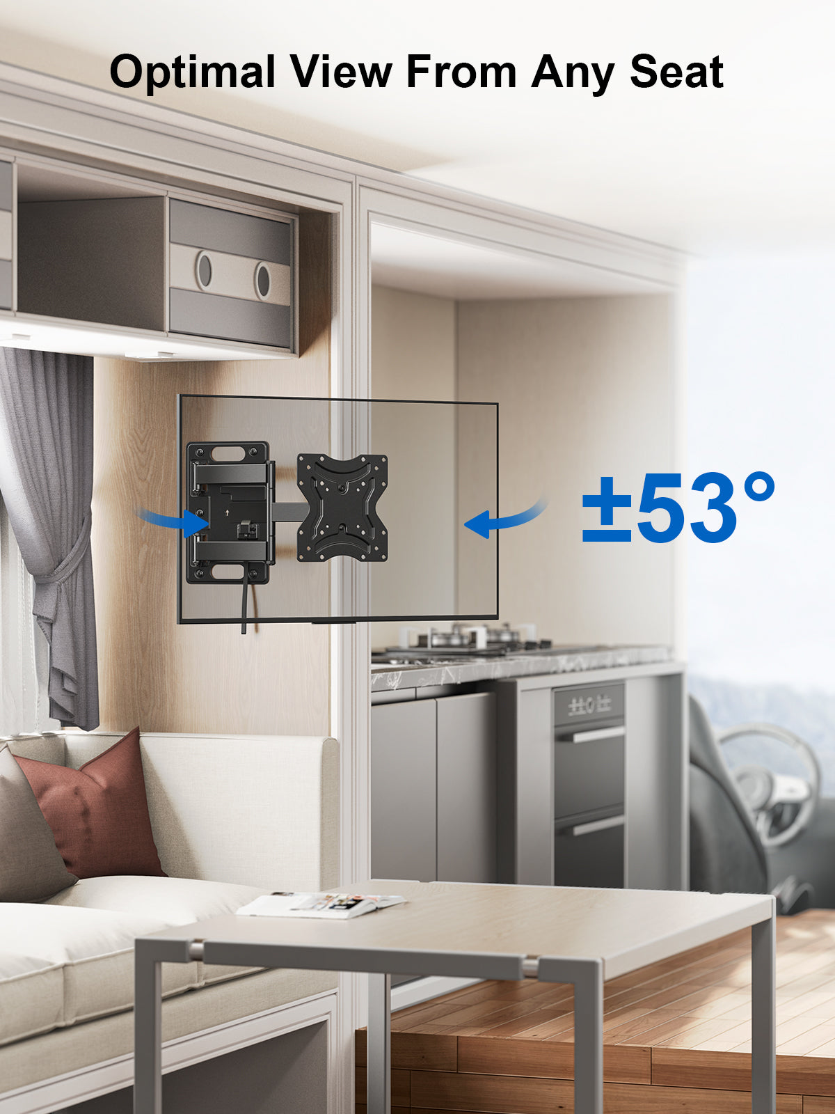 ERMSS1-01B RV Mount Motion for 23" - 43" TVs