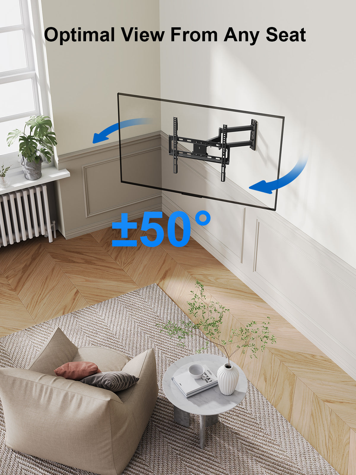 ERMMM1-01B Mount Motion for 40" - 55" TVs Single Stud