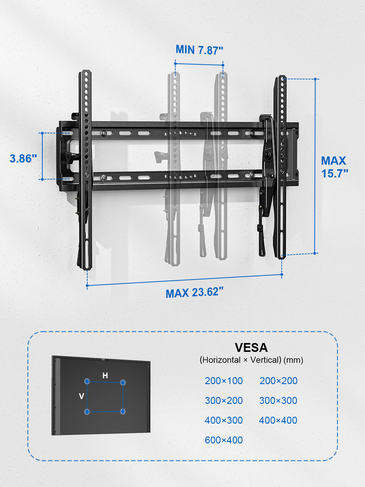 ERMTL1-01B Mount Tilt for 43" - 75" TVs