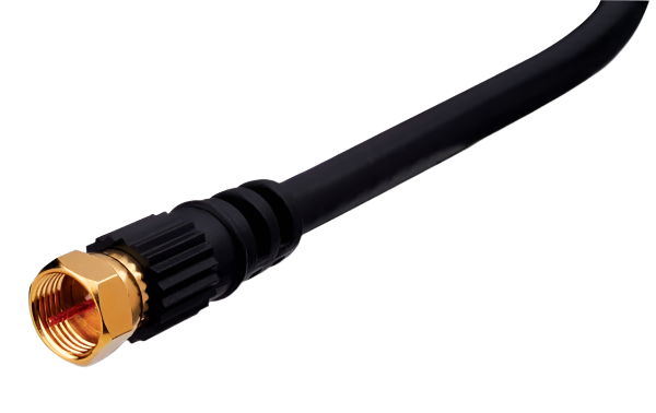 RG6 "F" Type Plug to "F" Type Plug Coaxial Cable