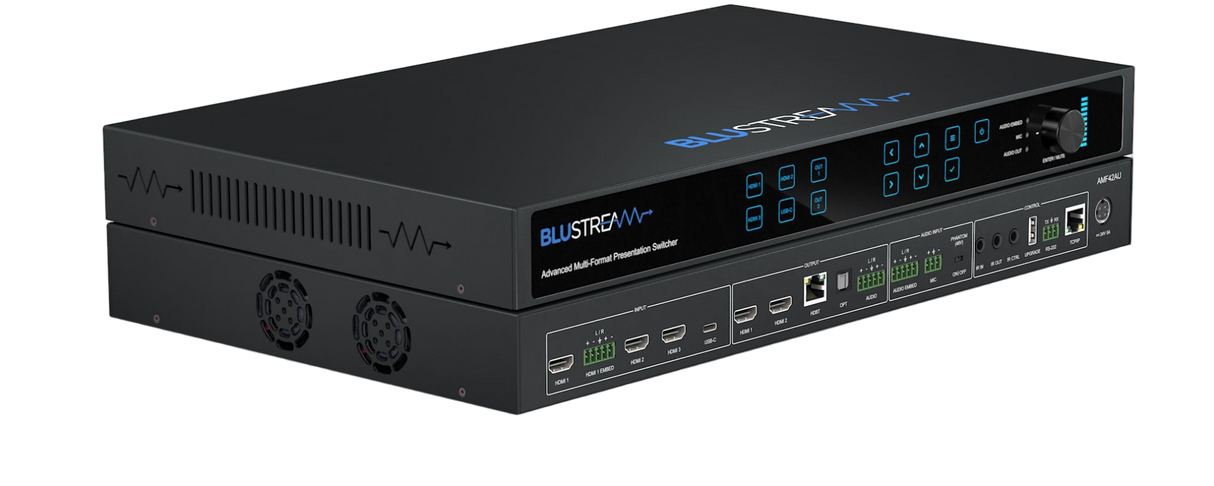 AMF42AU 4 X 2 Seamless Presentation Switcher with Audio/Mic Mixing