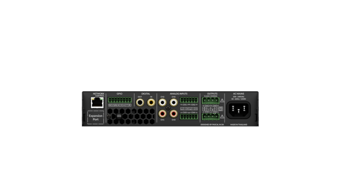 AMP-4-125 4 Channel 125W 8Ω, 2 Channel 70/100V 250W DSP Matrix Amplifier
