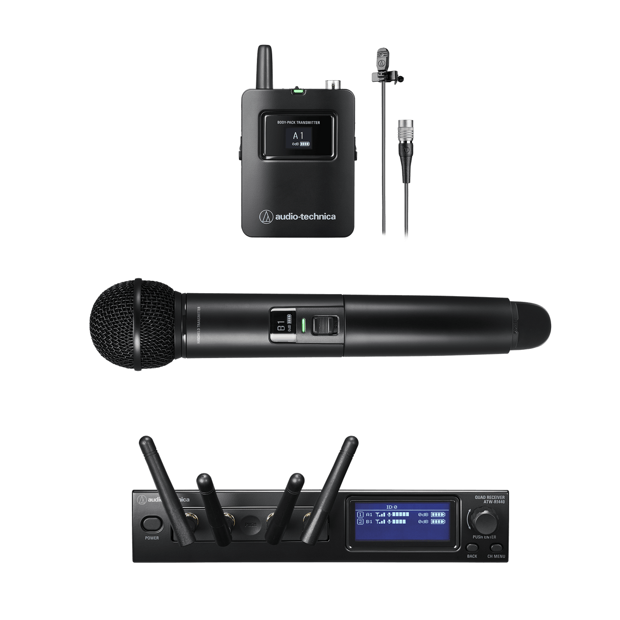 ATW-1423/L System 20 PRO Dual Handheld and Lavalier Microphone System Wireless