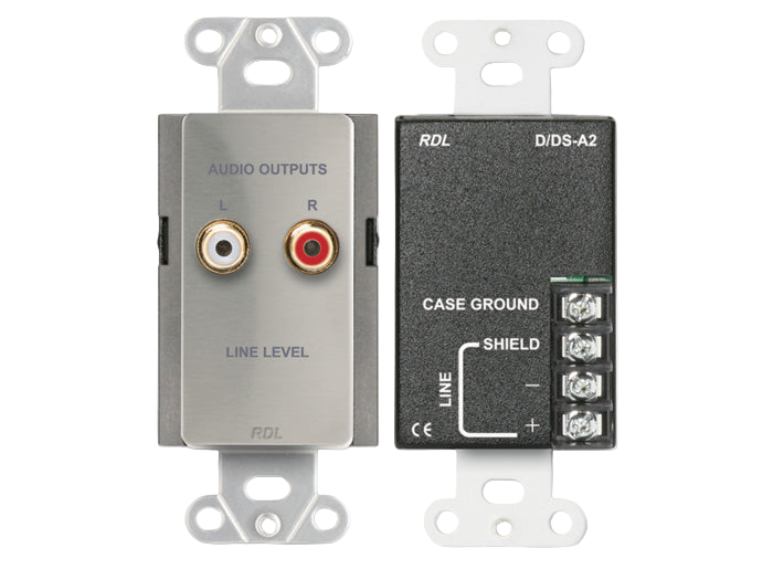DS-A2 Line Output Assembly RCA Jacks, Terminal Block Stainless