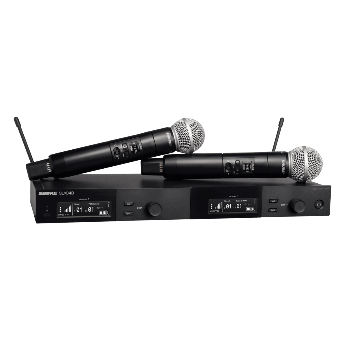 SLXD24D/SM58 Dual Wireless System with (2) SM58® Handheld Transmitters