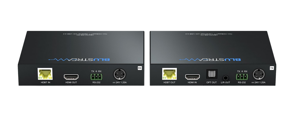 HEX70USB-KIT Hdbaset HDMI 2.0 & Usb 2.0 Extender Set - 70m