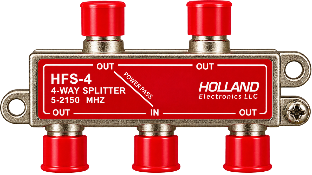 HFS-4 4-Way Splitter High Frequency (25-1750 MHz)