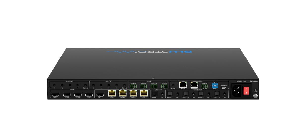 HMX44-18G-KIT 4x4 HDBaseT™ ARC Matrix Supporting Uncompressed 4K 60Hz 4:4:4