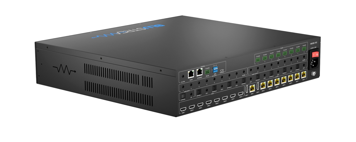 HMX88-18G 8x8 Uncompressed Hdbaset™ 3.0 Av Matrix With Arc