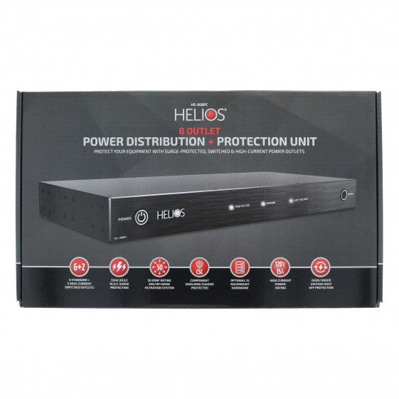 HS-908PC 8 Outlet Rack Mountable 3240J Surge Protector