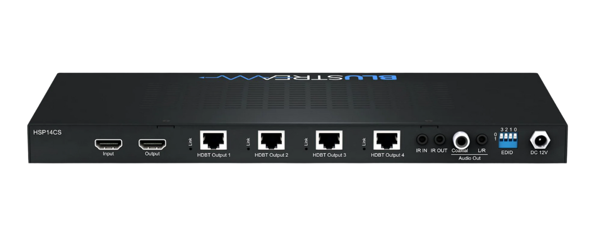 HSP14CS 4-Way 4K HDBaseT™ CSC Splitter 70M