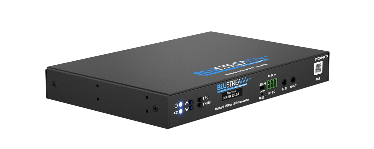 IP300UHD-TX 4K 60hz UHD HDMI Video Over Ip Transmitter with Poe Over 1GB Network
