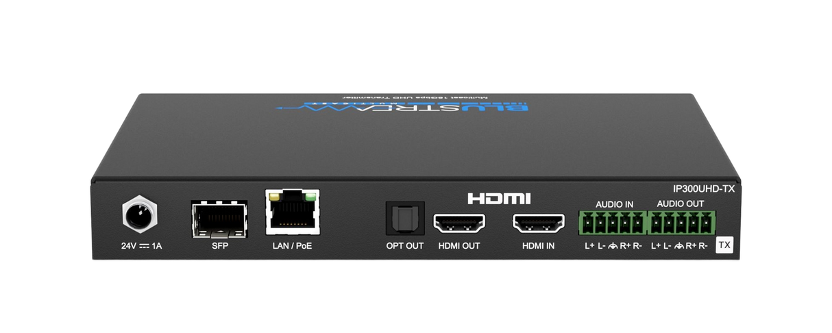 IP300UHD-TX 4K 60hz UHD HDMI Video Over Ip Transmitter with Poe Over 1GB Network