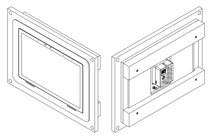 IST-10-FMK 10" Intelligent Surface Touchpanel Flush Mount Kit