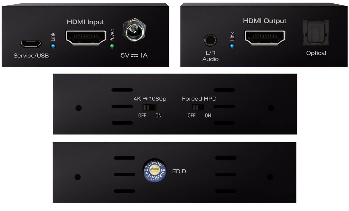 KD-FIX418A-3 HDMI Connectivity Fixer with Audio De-Embedding and Down-convert