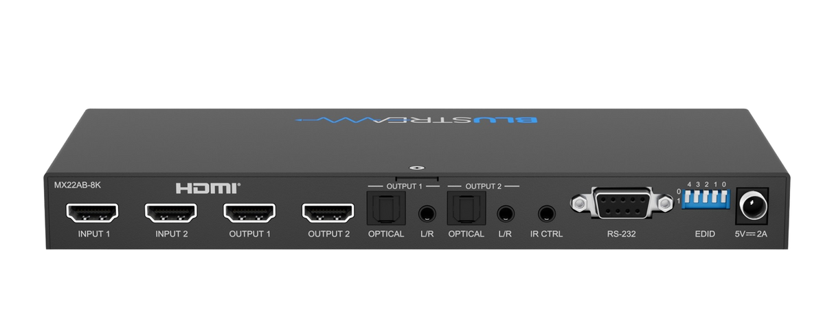 MX22AB-8K 2x2 8K HDMI 2.1 Matrix with Audio Breakout