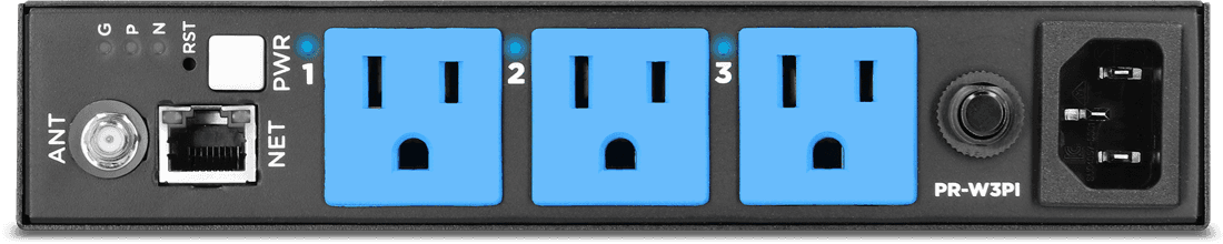 PR-W3PI 3 Outlet Wall Mount Smart Power