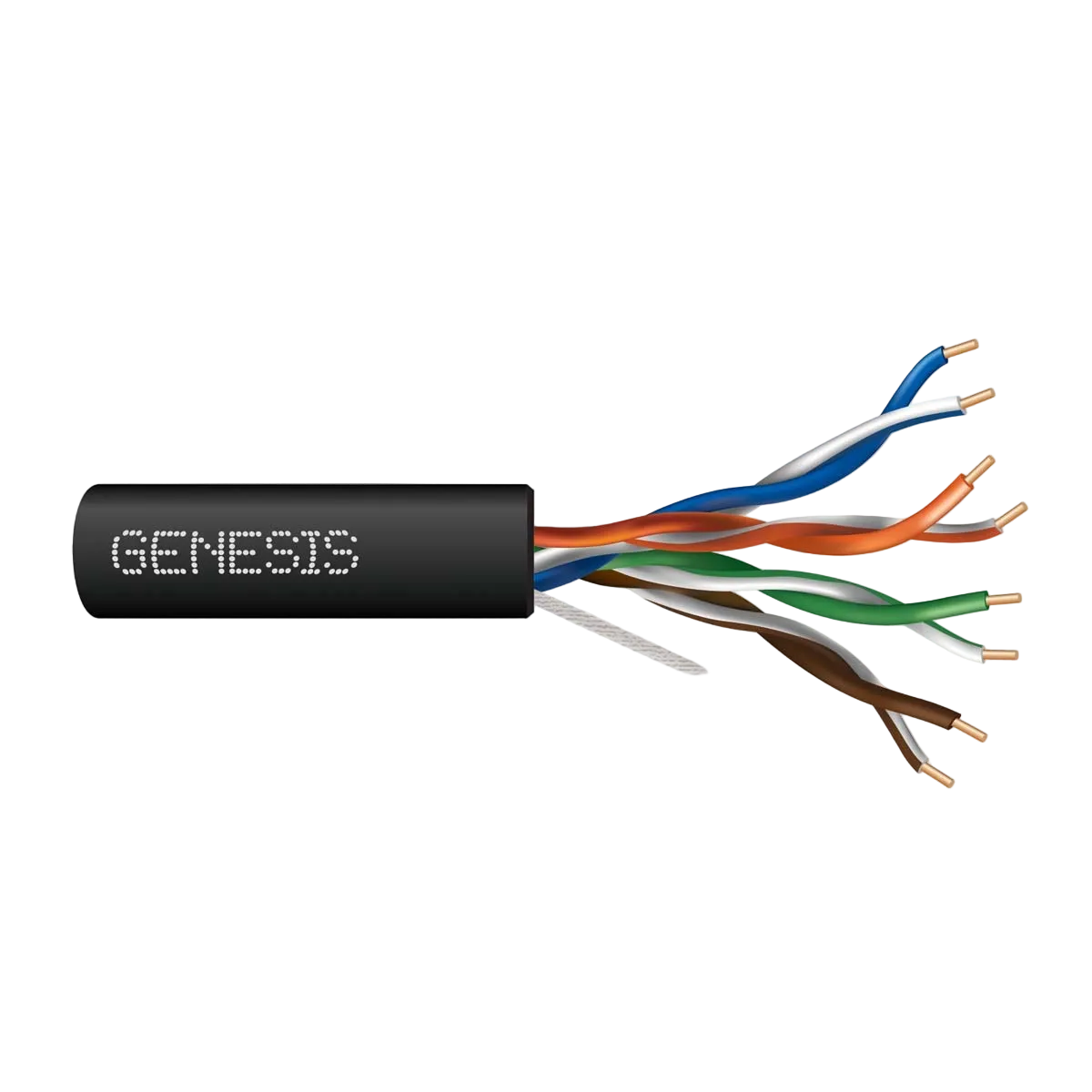 23/4 Cat6 Plenum 1000' Pull Box Black