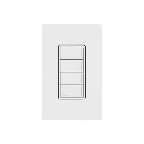RRST-HN4B-WH RadioRA 3 Sunnata RF Hybrid Keypad 4 Button