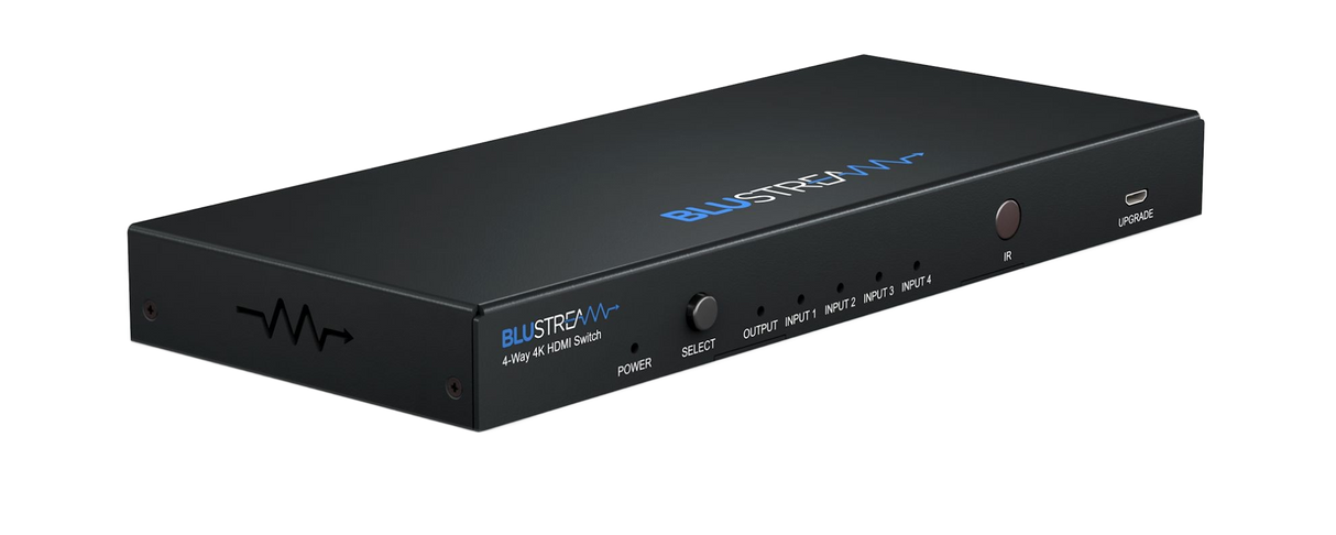 SW61AB 6-Way 4K 18Gbps HDMI 2.0 Switch with Optical & Analogue Audio Breakout, Auto-Switching, IP & RS-232