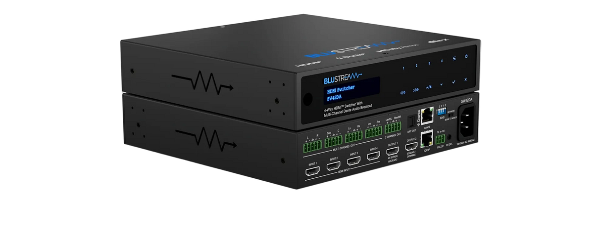 SW42DA-V2 4-Way HDMI Switcher with Dual HDMI Output