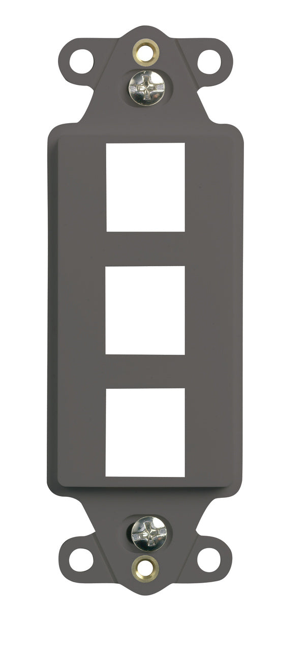 WP3413 3-Port Decorator Outlet Strap