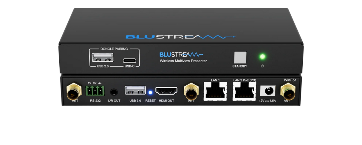 WMF51 Wireless Multiview Presenter with Airplay Miracast Chromecast and Wireless Dongle Multiview