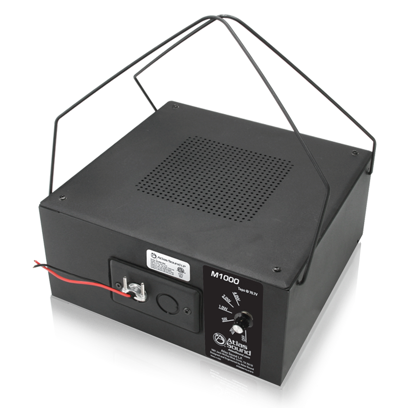 M1000 8" Dual Cone Sound Masking Speaker 70V Transformer 4W Enclosure