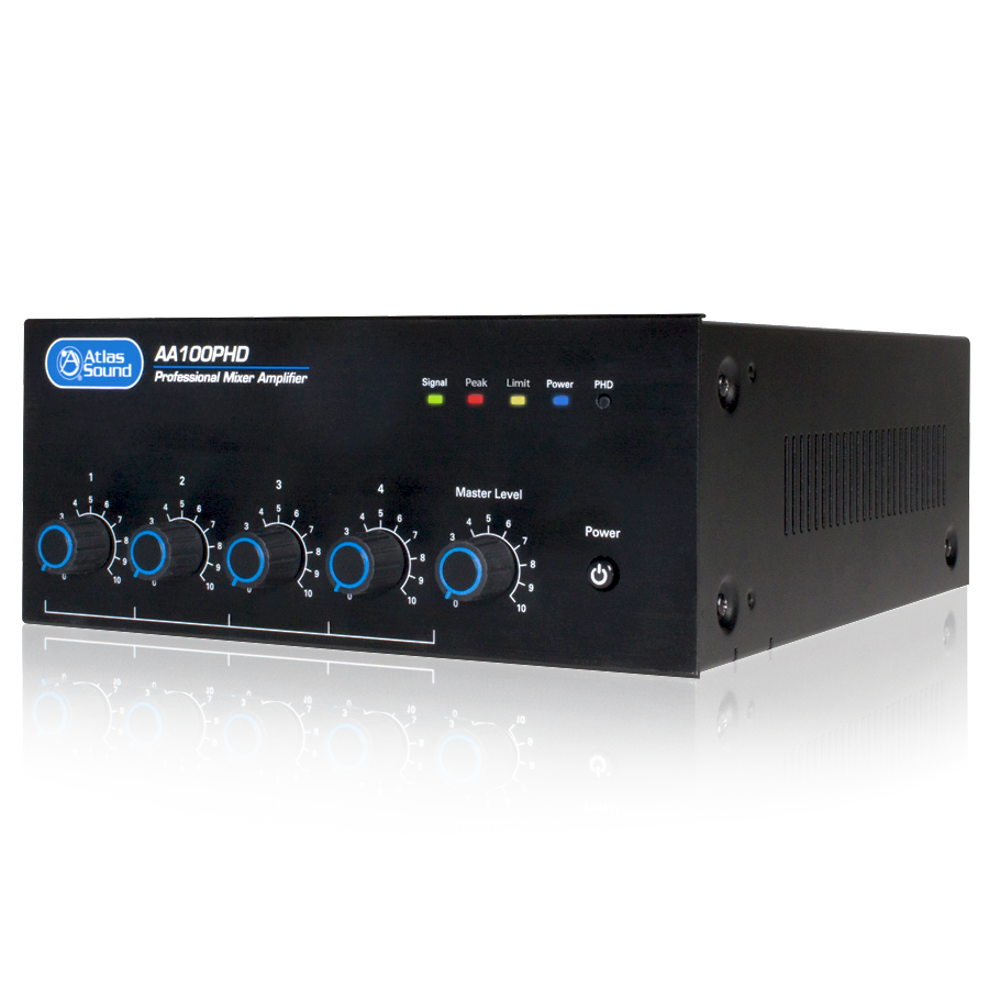 AA100PHD Mixer Amplifier 4 Input 100W with PHD