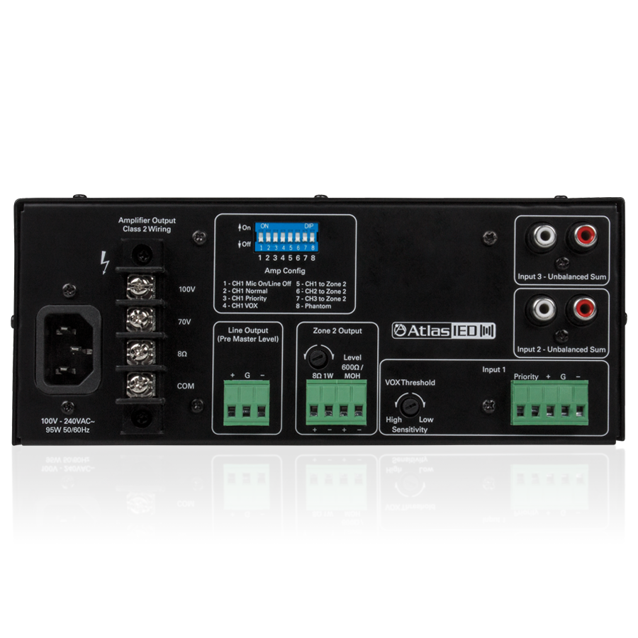 AA35G Mixer Amplifier 3 Channel Input 35W