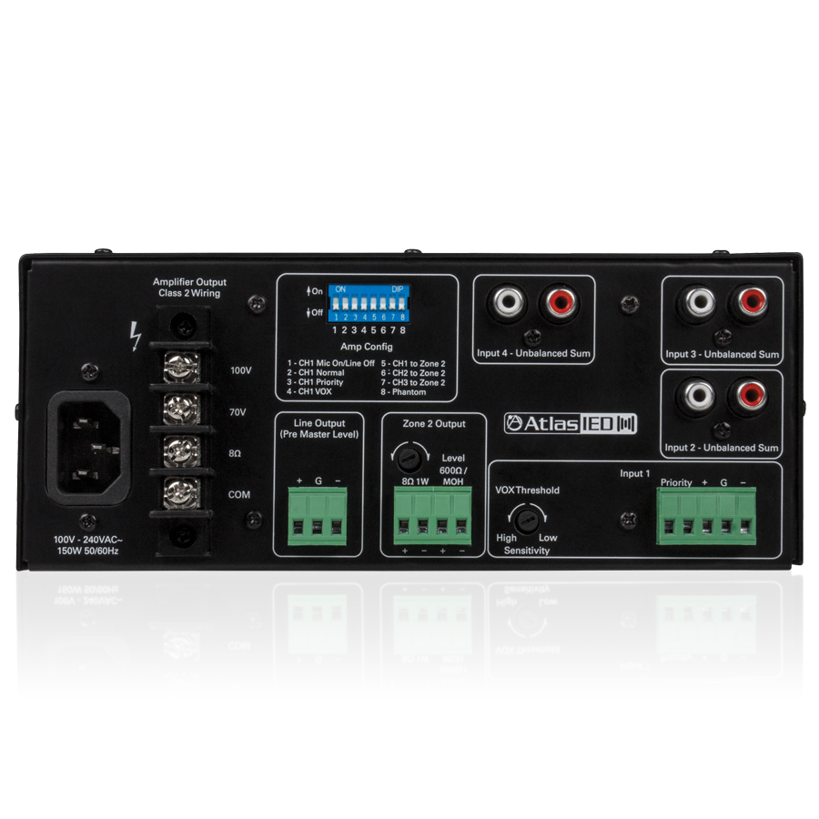 AA60G Mixer Amplifier 3 Channel Input 60W