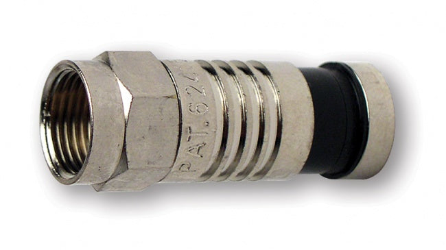 18011 F RG59 Compression Nickel Plated 100pc/Bag