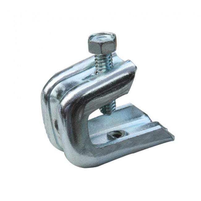 JH96550 Pressed Beam Clamp for 1/2" Flanges 1/4-20 Threaded Rod 50/Box