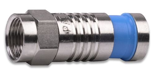 18001 F RG6Q Compression Nickel Plated 100pc/Bag
