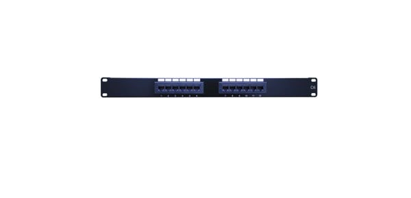 820662 Cat6 Patch Panel Type: 12 Port Rack Space: 1 Unit