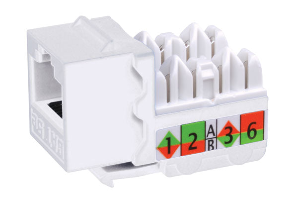 820423 Cat5E 90 Degree Keystone Insert 8 Conductor