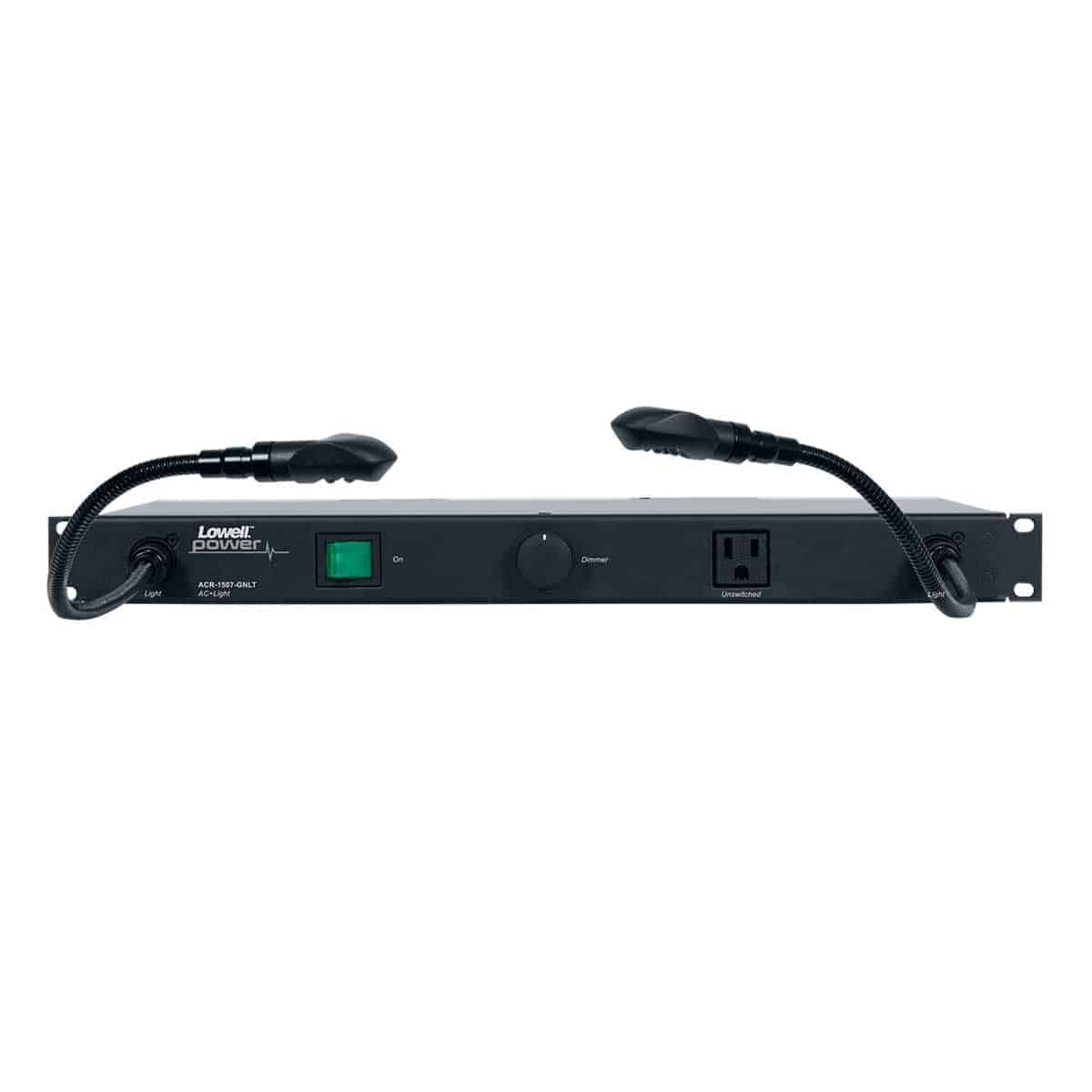 ACR1507GNLT15A Power Panel with Gooseneck Light Rackmount 15A