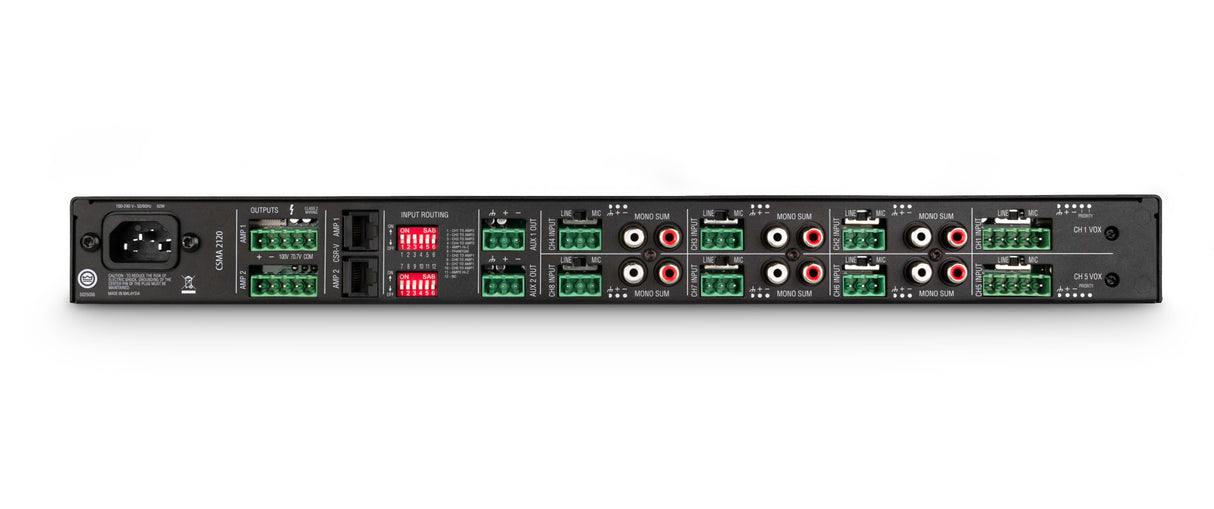 NCSMA2120-U-US Mixer Amplifier 2 Channel 120 Watt