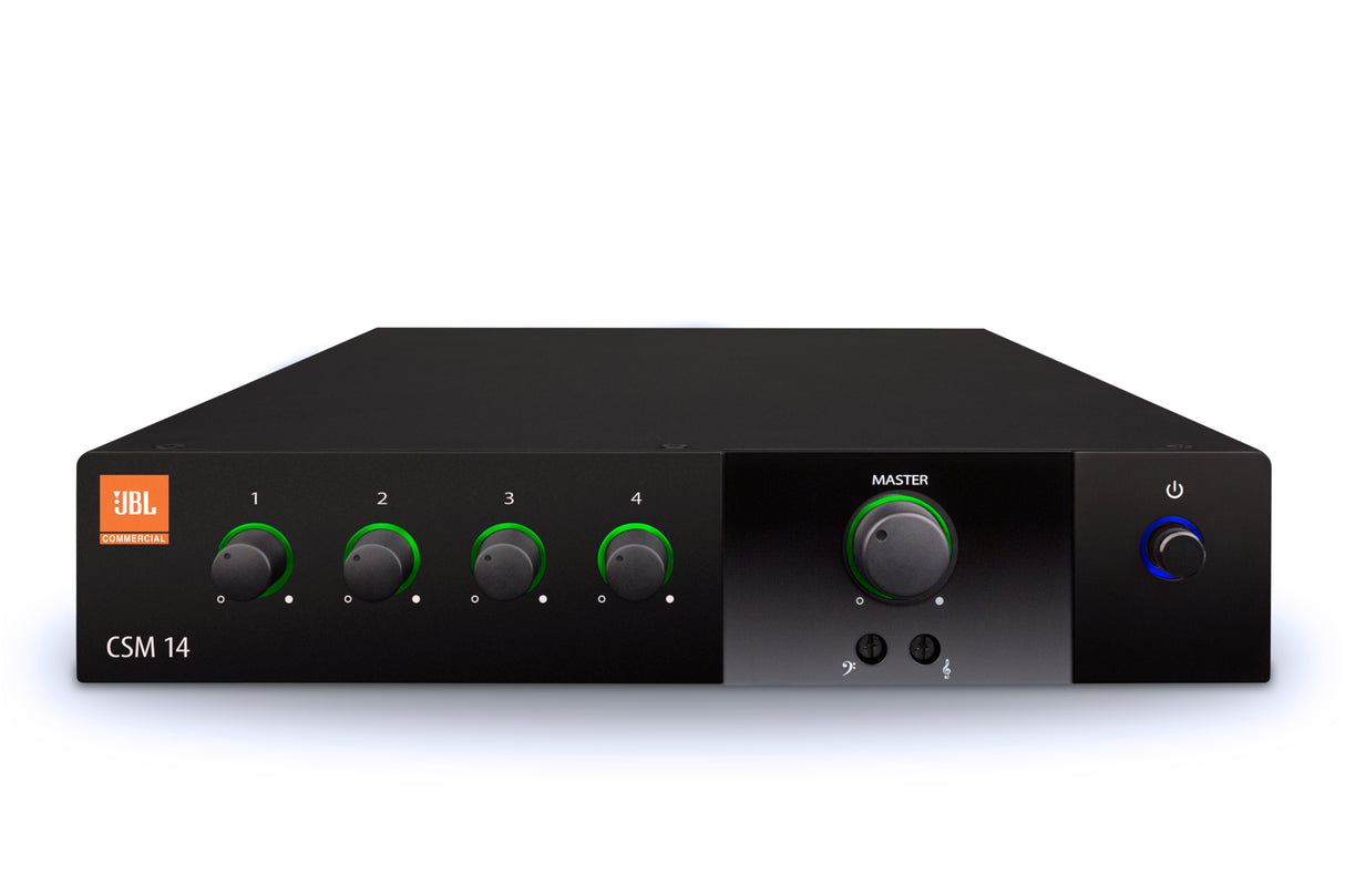 CSM14 Mixer 4 Input 1 Output Mixer 1U Half-Rack Mounting Kit Included