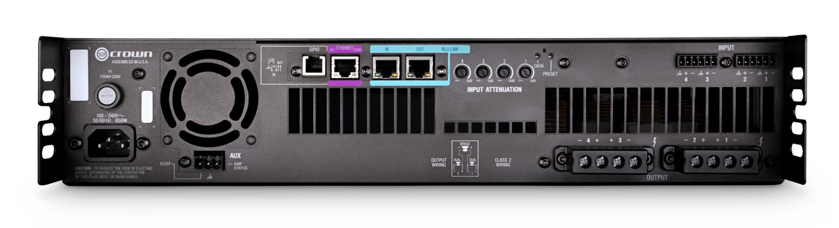 DCi4x300 4 Channel 300W @ 4Ω 70V Power Amplifier
