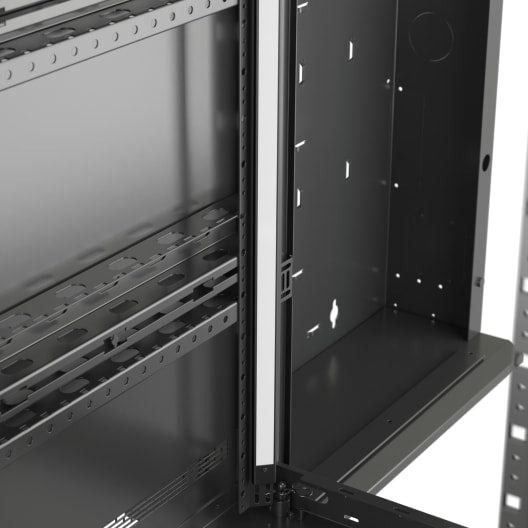 DWR2426PD 24RU & 26" Deep Pivoting Wall Rack with Plexi Door