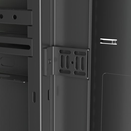 DWR2426PD 24RU & 26" Deep Pivoting Wall Rack with Plexi Door