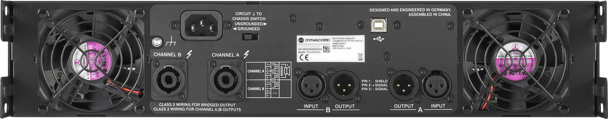 L1800FDUS DSP Power Amplifier 2 x 950W With FIR Drive XLR/NL4 Connectors