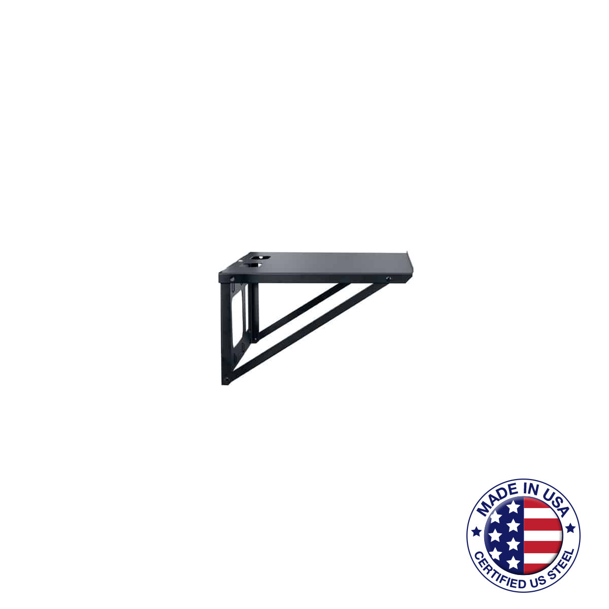 Lowell FS1814 Wall Shelf Flat Ship Black