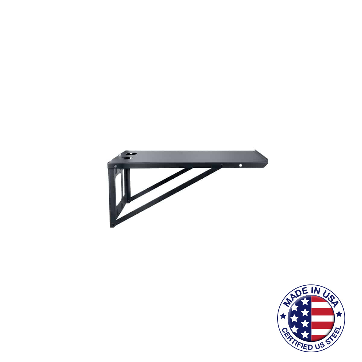 FS1820 Wall Shelf Flat Ship Black