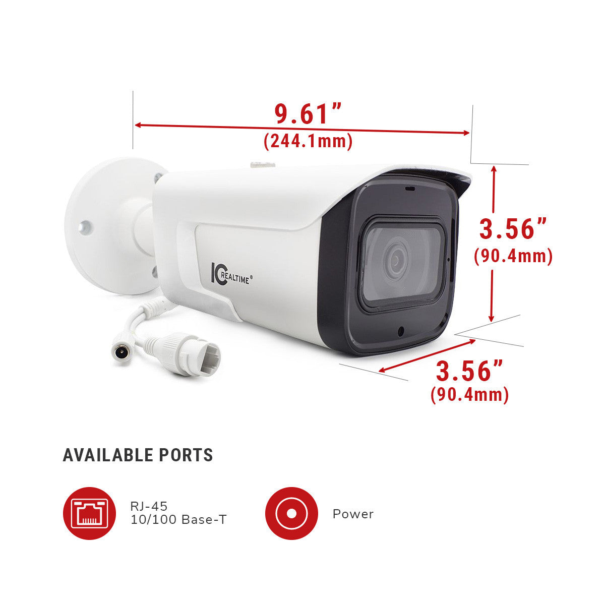 IPEG-B40V-IRW2 EDGE Camera 4MP IP Indoor/Outdoor Mid-Size Bullet