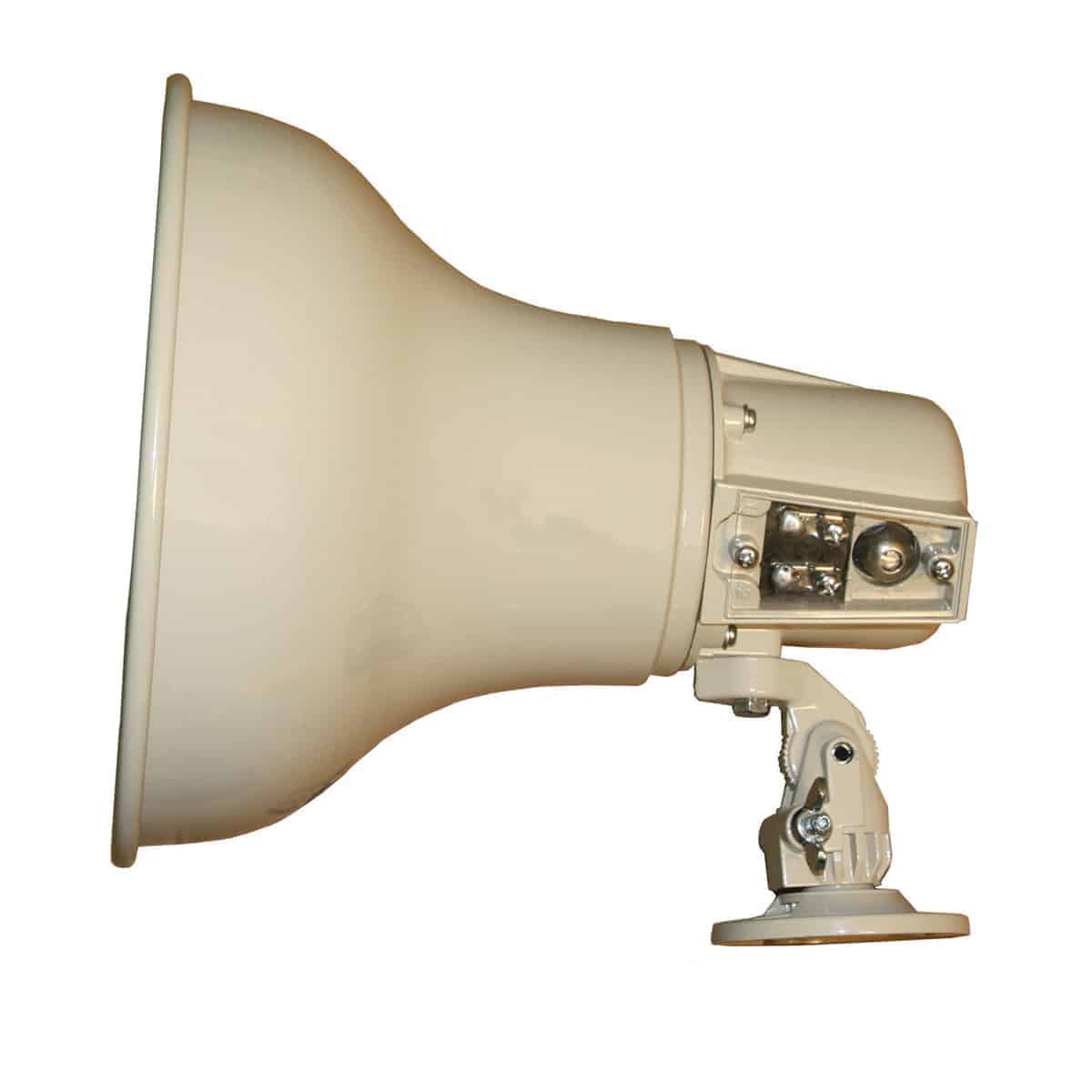 Lowell LH15TA Paging Horn 15W 70/25V Universal Swivel Mount Bracket Beige